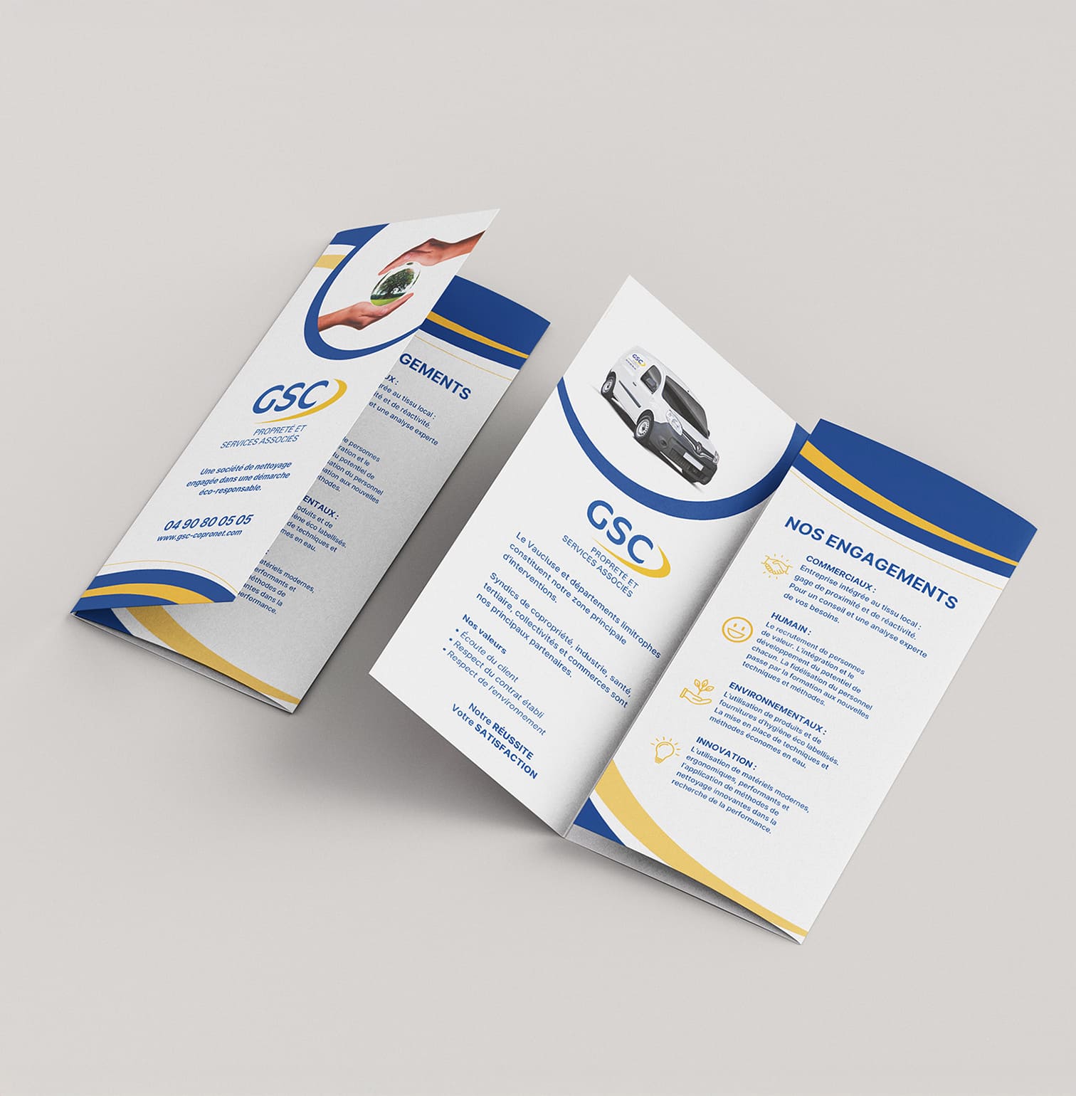 Dépliant et supports de communication GSC Copronet